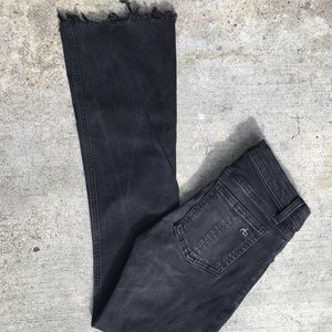 Rag & Bone Denim Black High Rise Bell sz 23/24